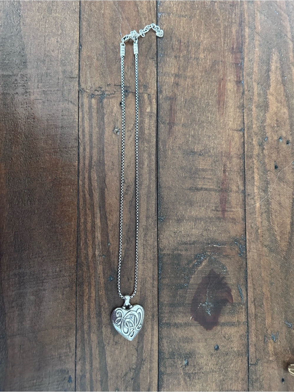 Brighton One Heart Silver-Plated Pendant Necklace.